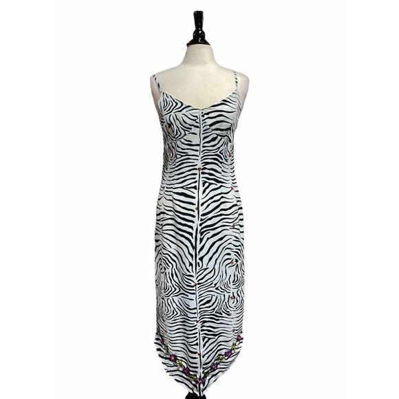 Apart Impressions Black & White Sequins Strapless Dress Size 8 - Picture 1 of 7